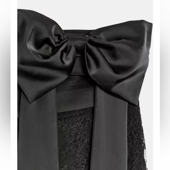 Zara COMBINATION LACE BOW MINI SKIRT - Picture 6 of 8